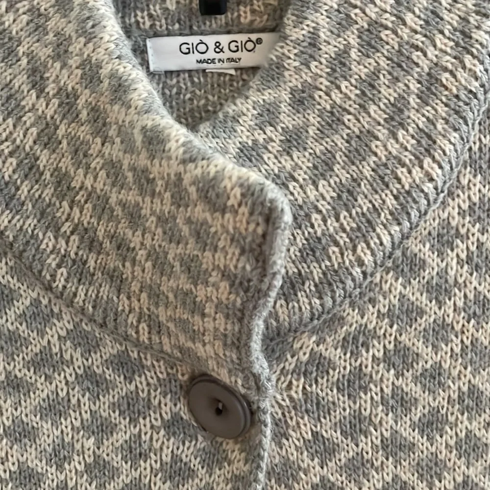 Gio & Gio Italian Wool blend long cardigan coat - Picture 2 of 5